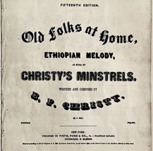 1940 Stephen Foster Ethiopan Melody Print Ephemera Old Folks At Home DWN10A - £10.23 GBP