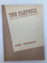 1947 Playbill Lyceum Theatre Ellen Hall, Frank Otto in Born Yesterday - £11.22 GBP