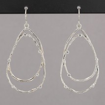 Retired Silpada Sterling Silver CZ CONSTELLATION Teardrop Dangle Earrings W2268 - $44.95