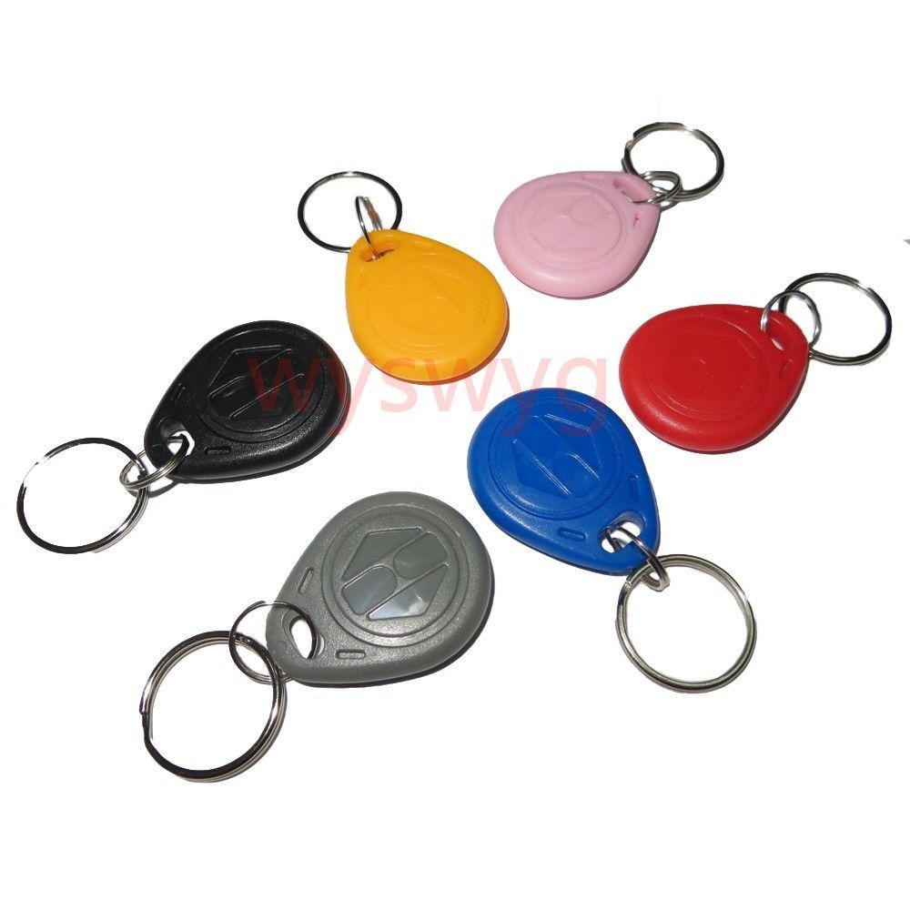 6pcs Kinds Color 125KHz RFID EM4100 Induction Tag Keyfob For Door Access... - $8.11