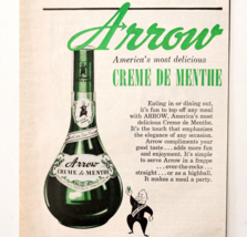 1956 Arrow Liqueurs Creme De Menthe Advertisement Distillery Liquor DWJJ10 - $182.78 MXN