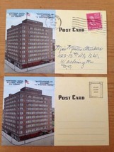Vintage 1950s Pair Northern Hotel Billings Montana Color Postcards 300 r... - £14.89 GBP