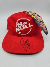 Vtg Nascar Jimmy Spencer Red Team Winston No Bull Hat - Signed with Tag - £10.08 GBP