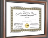 Creative Picture Certificate Frame Dimpom Eco-Walnut 8.5x11 Inch 11x14 Inch - £35.00 GBP