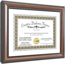 Creative Picture Certificate Frame Dimpom Eco-Walnut 8.5x11 Inch 11x14 Inch - £34.81 GBP