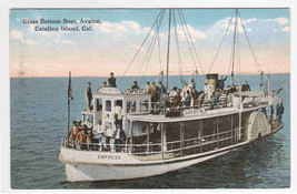 Glass Bottom Steamer Boat Catalina Island CA postcard - £4.74 GBP