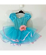 Weissman Costumes Sz S C Blue One Pc Ballerina Tutu Body Suit Blue Pink ... - £15.24 GBP