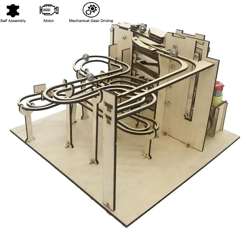 2021 New Model Building Kit 3D Wooden Track Ball Puzzle Marble Run Zuma Electric - £28.32 GBP