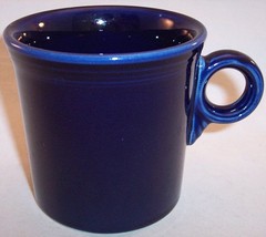 Homer Laughlin Fiesta Ware Cobalt Blue Tom &amp; Jerry Coffee Mug Cup - £7.08 GBP