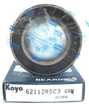 NIB KOYO 62112RSC3 BALL BEARING SHIELDED 55X100X21MM - $32.95