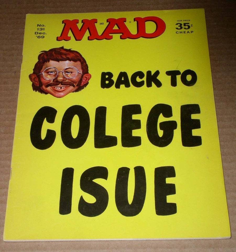 Mad Magazine Vintage 1969 No. 131 Alfred E Neuman VG++ - $34.99