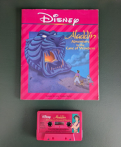 Vintage 1992 DISNEY&#39;S ALADDIN Cave of Wonders Read-Along Book and Tape - 602474 - £11.68 GBP