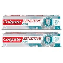 Colgate Sensitive Plus 70g Toothpaste (140g, Pack of 2, 70g Each)(4.9 Ou... - $30.36