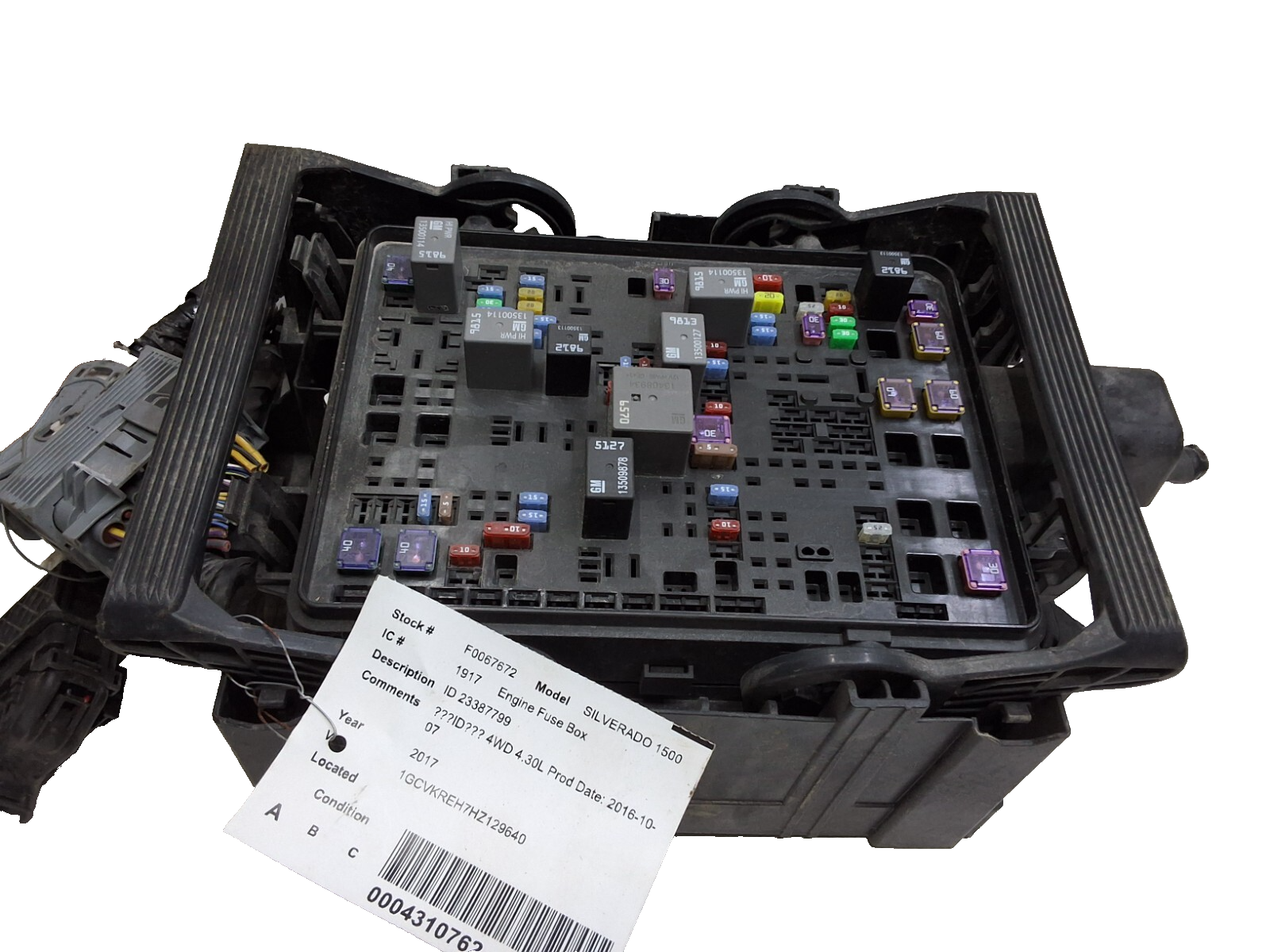 16 17 18 19 Chevrolet Silverado GMC Sierra engine fuse box assembly COH ... - $98.99