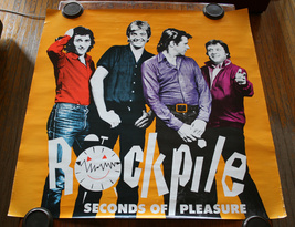 ROCKPILE Seconds of Pleasure 1980 orig COLUMBIA/CBS PROMO POSTER Nick Lowe - £51.19 GBP