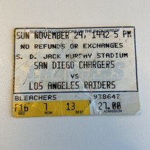 1992 LA Raiders @ San Diego Chargers NFL Ticket 11/29/2023 Humphries Dickerson - £7.86 GBP