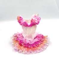 Barbie Iridescent Pink Tutu Dress Celebration Cake 1999 By Mattel - $203.69 MXN