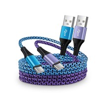 [2Pack/6Ft] Usb C Cable, 3A Usb C To Usb A Fast Charger Cable, Nylon Bra... - $9.99