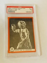 Famous Monsters Rosan Trading Card 1963 vtg PSA 7 Horror #17 Goliath Barbarians - £299.28 GBP