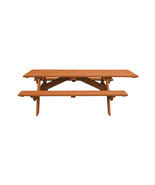 Cedar Chest Solid Wood Outdoor Picnic Table Umbrella Hole - $3,042.38 CAD