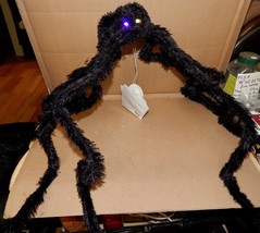 Giant Spider Halloween Hanging Decoration Realistic Hairy LED Eyes Gothic 170M - £7.58 GBP