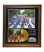 The Beatles &quot;Abbey Road&quot; Framed Gold LP Record Collage #D/25 w/ Autograp... - £1,080.40 GBP