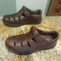 Propet Bayport MSA003L Mens Brown LEATHER Fisherman Sandal Size 13 5E - $44.55