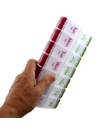 Jumbo Extra Large 8&quot; x 4.25&quot; Pill Organizer 7 Day 2 Times a Day Weekly Box  - $14.85 CAD