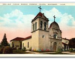 El Carmelo Missione Monterey Ca California Unp Non Usato Wb Cartolina U17 - $4.04