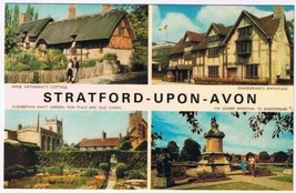 Postcard Stratford Upon Avon Multi View England UK - $3.95