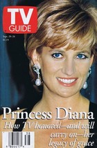 ORIGINAL Vintage Sep 27 1997 TV Guide No Label Princess Diana of Wales - £23.73 GBP