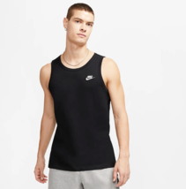 Nike Sportswear Club Futura Men&#39;s Tank Black/White BQ1260-010 Size Small - £35.05 GBP