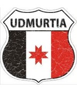 Udmurtia Highway Shield Novelty Metal Magnet HSM-438 - £11.95 GBP