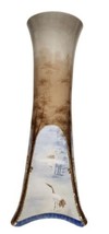 Antique Large H &amp; Co Selb Bavaria Vase Hand Painted Egrets 4 Panels 15 1/16&quot; - £39.21 GBP