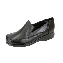 24 HOUR COMFORT Cayla Women Wide Width Durable Cushioned Leather Loafer ... - £39.78 GBP