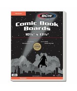 4 packs of 100 (400) BCW 10 1/4&quot; x 13 1/2&quot; Treasury Comic White Backing ... - $129.35