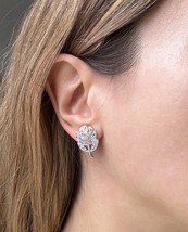 THEDA Sterling Silver Marcasite Rose or Flower Studs Earrings - $665.25 MXN