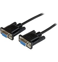 StarTech.com 1m Black DB9 RS232 Serial Null Modem Cable F/F - DB9 Female... - $7.99