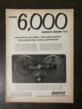 Vintage 1961 Aircraft Radio Narco Mark V VHF Communicator Full Page Orig... - £5.21 GBP