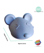 Cute Gray Mouse Shape Silicone Oven Mitt Heat Resistant Pot Holder Kitch... - €22,12 EUR