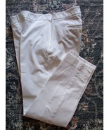 TALBOTS LADY&#39;S CHATHAM PANTS 10 WHITE 2POCKETS ZIP ON SIDE - £16.51 GBP