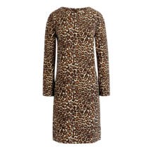 NWT J.Crew Factory Crepe Shift in Alpha Cat Print Leopard Dress 2 $98 - £23.00 GBP