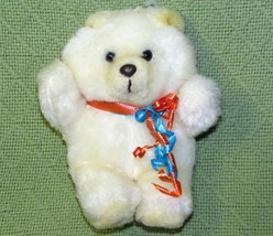 1989 AMERICAN GREETINGS HONEYLOVE BEAR VINTAGE 6&quot; PLUSH STUFFED WHITE TE... - £8.92 GBP