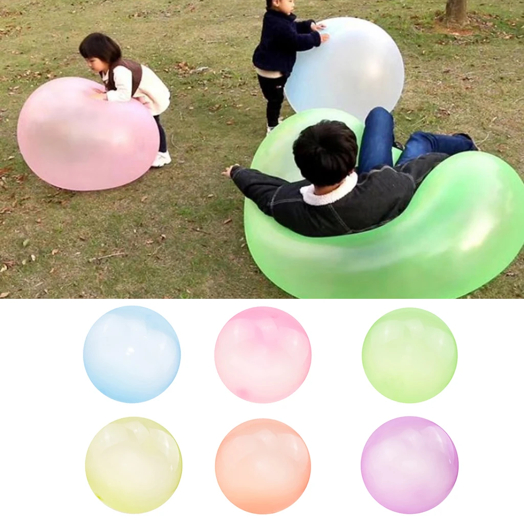 Bubble Balloon Transparent Bounce Inflatable Funny Toy Ball Inflatable Balls for - £7.54 GBP+