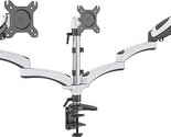 Fully Adjustable Dual Gas Spring Lcd Monitor Desk Mount Stand With 3 Swi... - $203.99