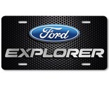 Ford Explorer Inspired Art on Mesh FLAT Aluminum Novelty Auto License Ta... - £14.14 GBP