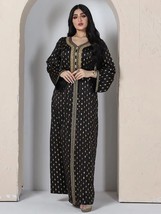 MD Ramadan Abaya Muslim Fashion Women Elegant Dress Arabic Moroccan Caftan Eveni - £99.12 GBP