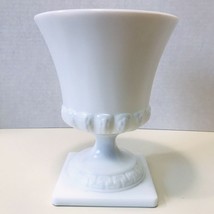 Vintage E. O. Brody Milk Glass Greek Key Wheat Pattern Compote Pedestal ... - £15.14 GBP