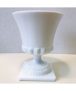 Vintage E. O. Brody Milk Glass Greek Key Wheat Pattern Compote Pedestal ... - £14.86 GBP