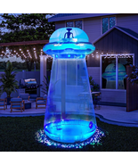 9 Ft Halloween Inflatable UFO Alien Decoration with Built-In Leds Decora... - $1,580.10 MXN